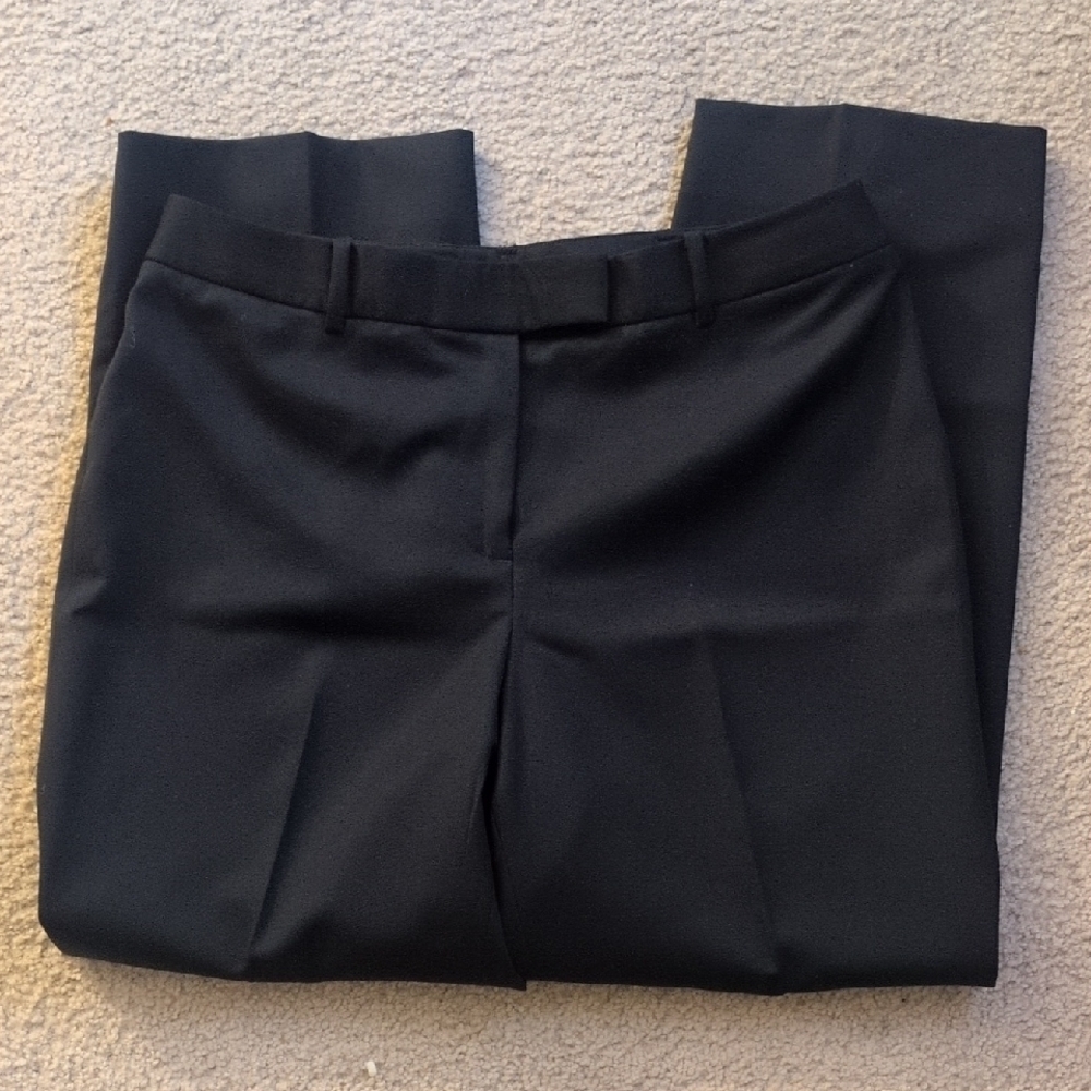 Brooks Brothers Caroline Fit Wool Black Pants Size 10 Petite